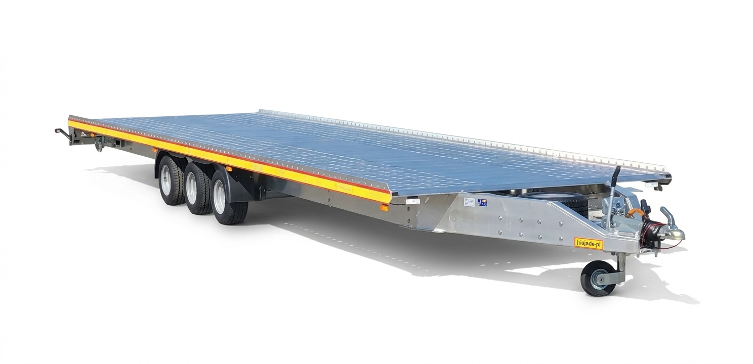 Plateauanhänger mit Seilwinde für Fahrzeugtransporte mieten in Weiden